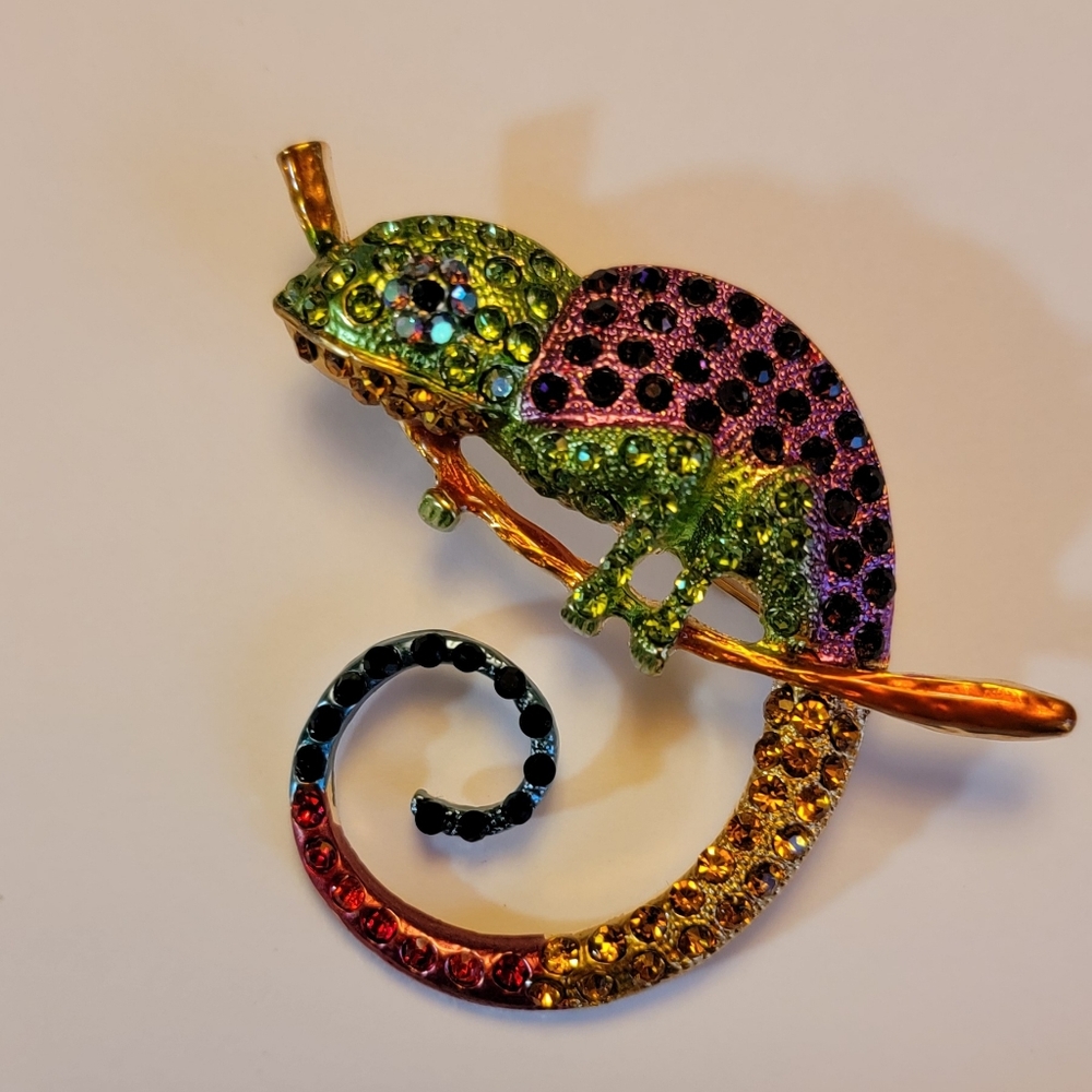 Chameleon brooch